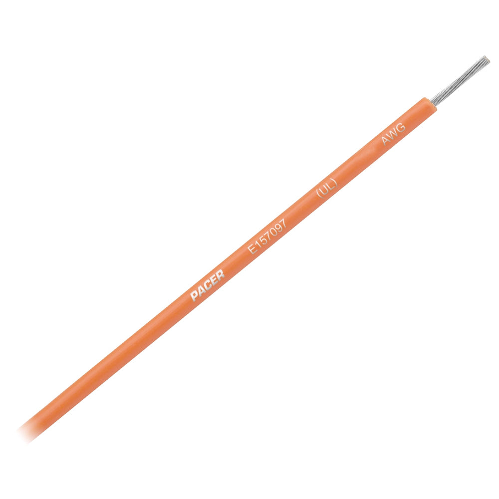Pacer Orange 12 AWG Primary Wire - 25' — marine wire