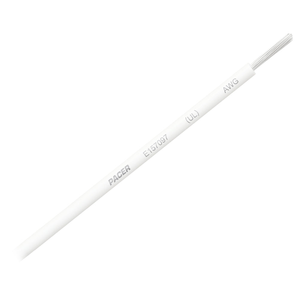 Pacer White 12 AWG Primary Wire - 25' — marine wire