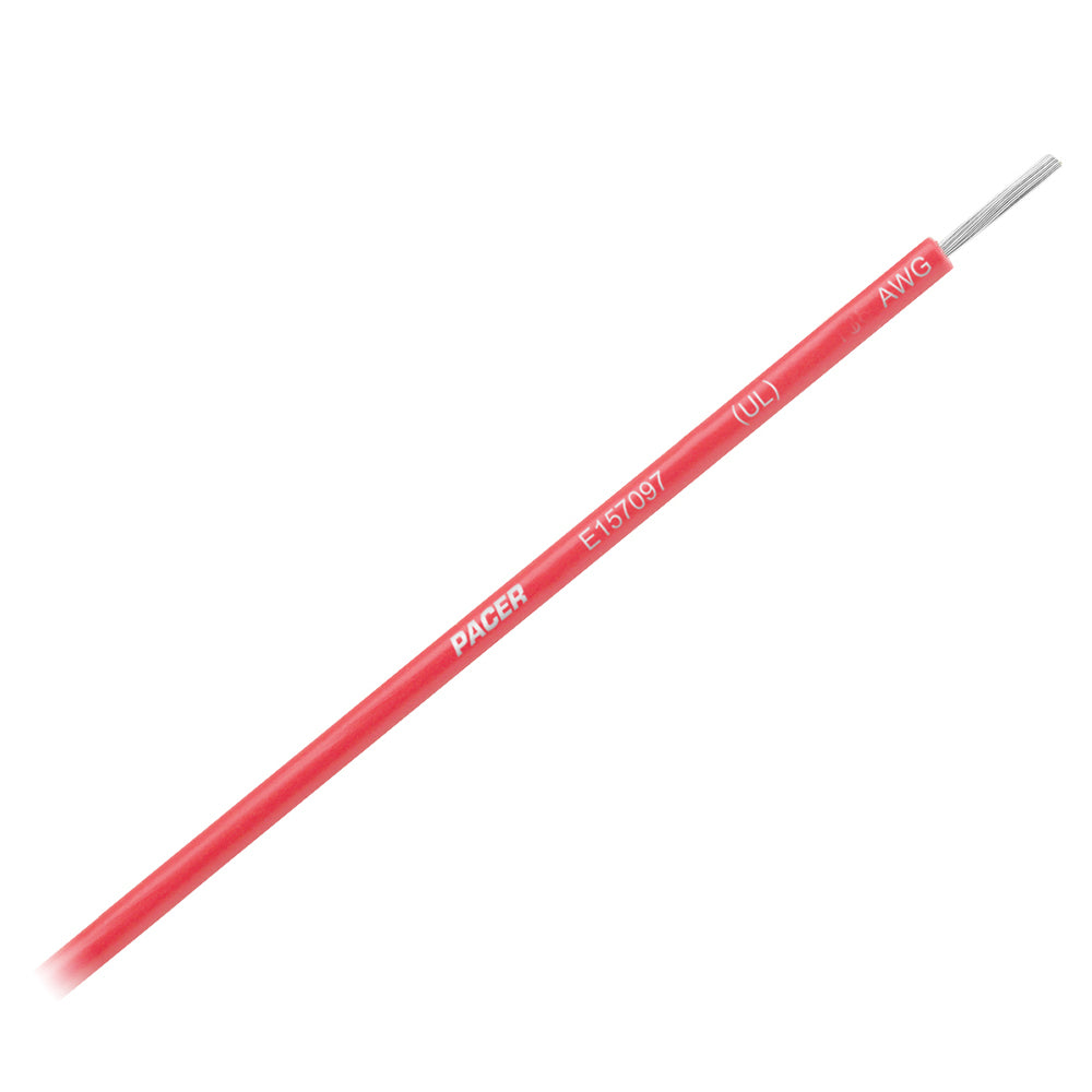 Pacer Red 8 AWG Primary Wire - 25' — marine wire