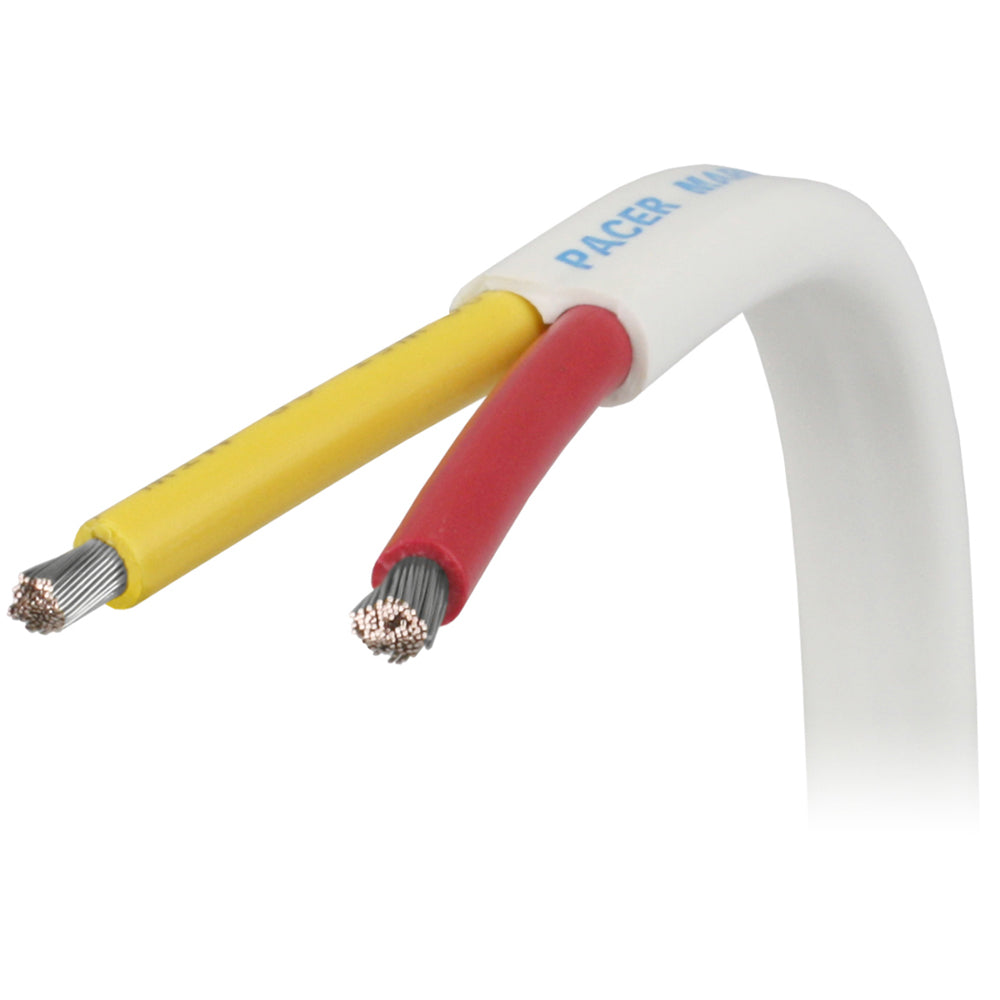 Pacer 18/2 AWG Safety Duplex Cable - Flat Cable - Red/Yellow - 100' — marine wire