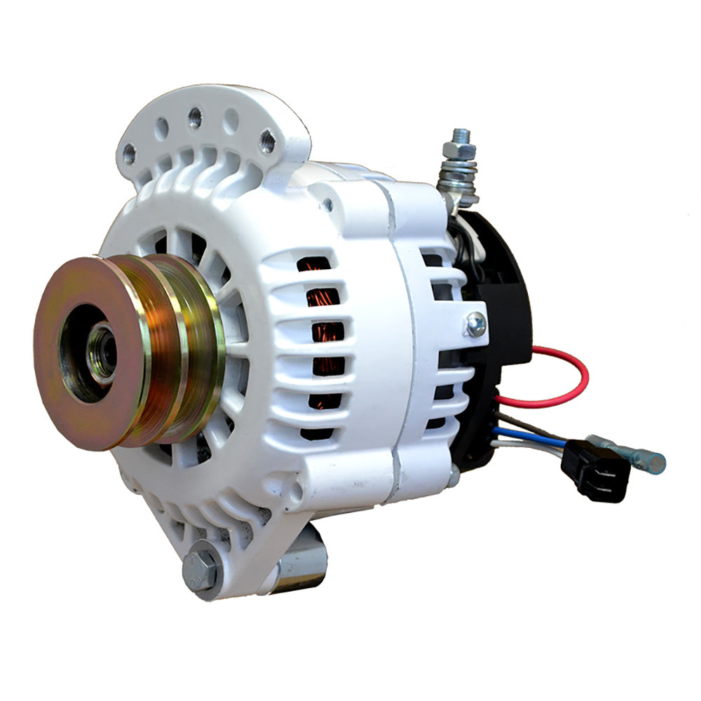 Balmar Alternator 120 AMP 12V 1-2" Single Foot Spindle Mount Dual Vee Pulley w/Isolated Ground — marine alternators