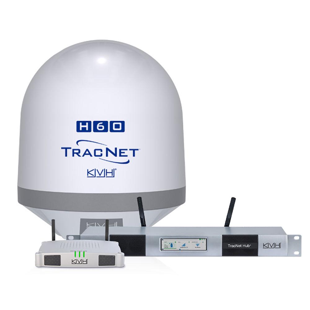 KVH TracNet™ H60 Ku-Band Antenna w/TracNet Hub — marine satellite receivers