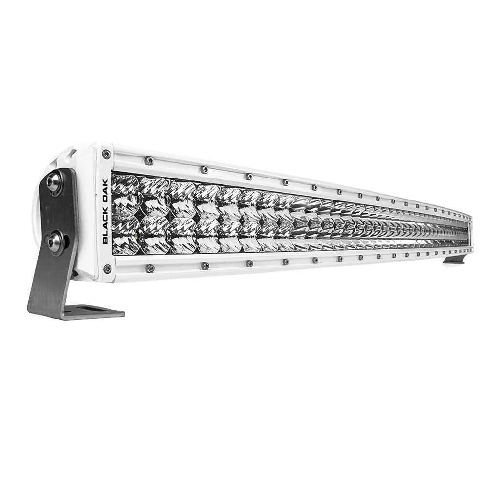 Black Oak LED Black Oak Pro Series 3.0 Curved Double Row 40" LED Light Bar - Combo Optics - White Housing — marine light bars