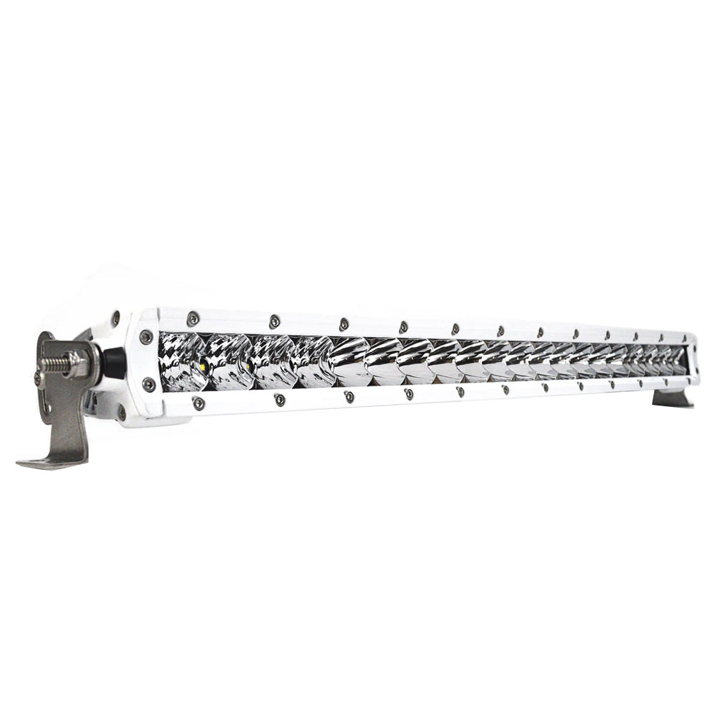 Black Oak LED Black Oak Pro Series 3.0 Single Row 20" LED Light Bar - Combo Optics - White Housing — marine light bars