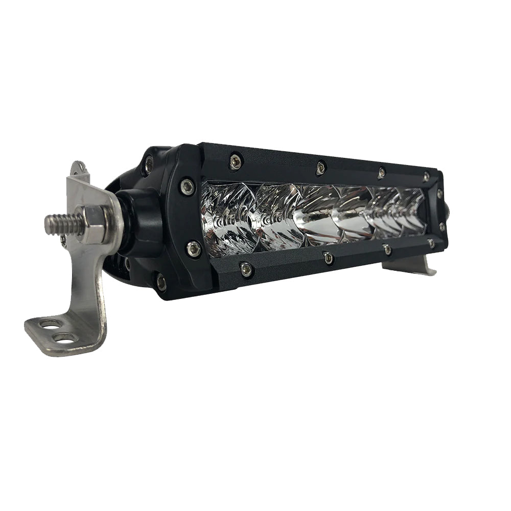 Black Oak LED Black Oak Pro Series 3.0 Single Row 6" LED Light Bar - Combo Optics - Black Housing — marine light bars