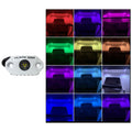 Black Oak LED Black Oak Rock Accent Light - RGB - White Housing — marine interior / courtesy light