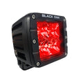 Black Oak LED Black Oak 2" Red LED Predator Hunting Pod Light - Flood Optics - Black Housing - Pro Series 3.0 — marine pods & cubes