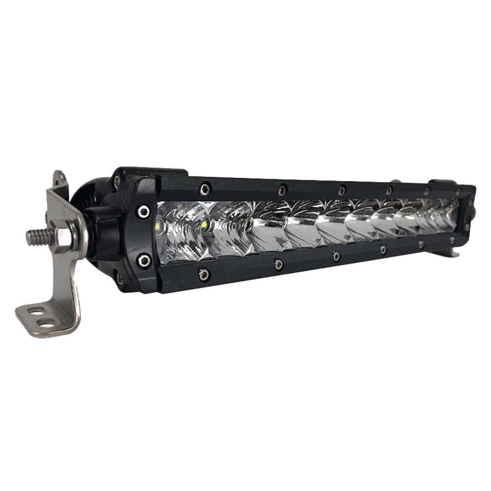 Black Oak LED Black Oak 10" Single Row LED Light Bar - Combo Optics - Black Housing - Pro Series 3.0 — marine light bars