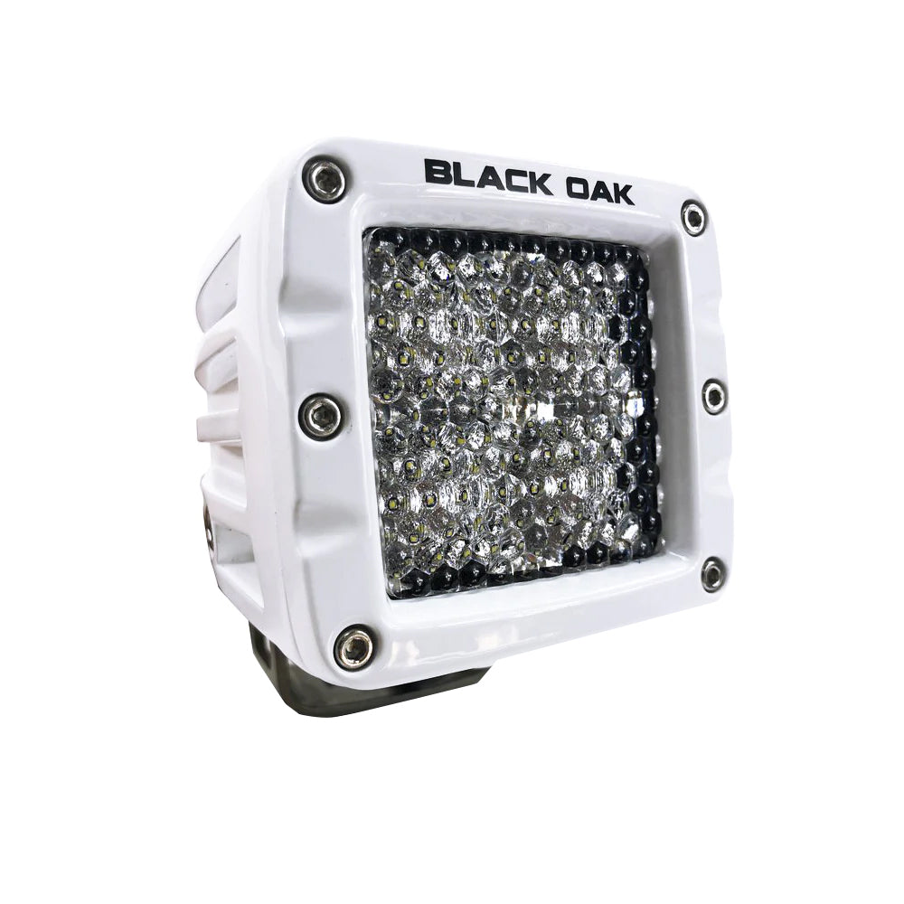 Black Oak LED Black Oak 2" Marine LED Pod Light - Diffused Optics - White Housing - Pro Series 3.0 — marine pods & cubes