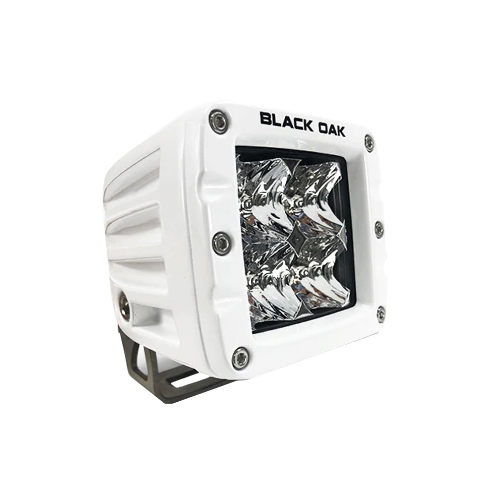Black Oak LED Black Oak 2" Marine LED Pod Light - Spot Optics - White Housing - Pro Series 3.0 — marine pods & cubes