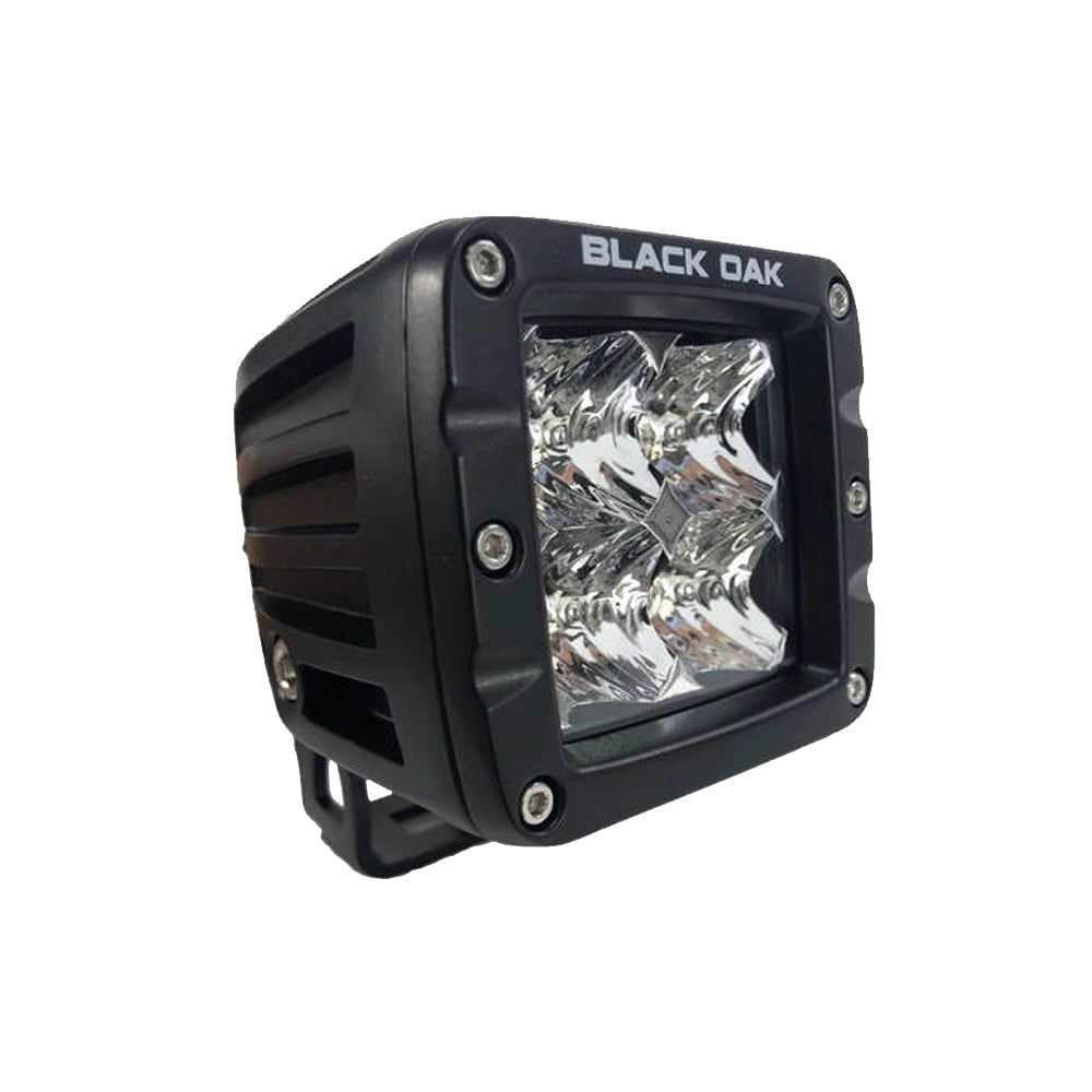Black Oak LED Black Oak 2" LED Pod Light - Flood Optics - Black Housing - Pro Series 3.0 — marine pods & cubes