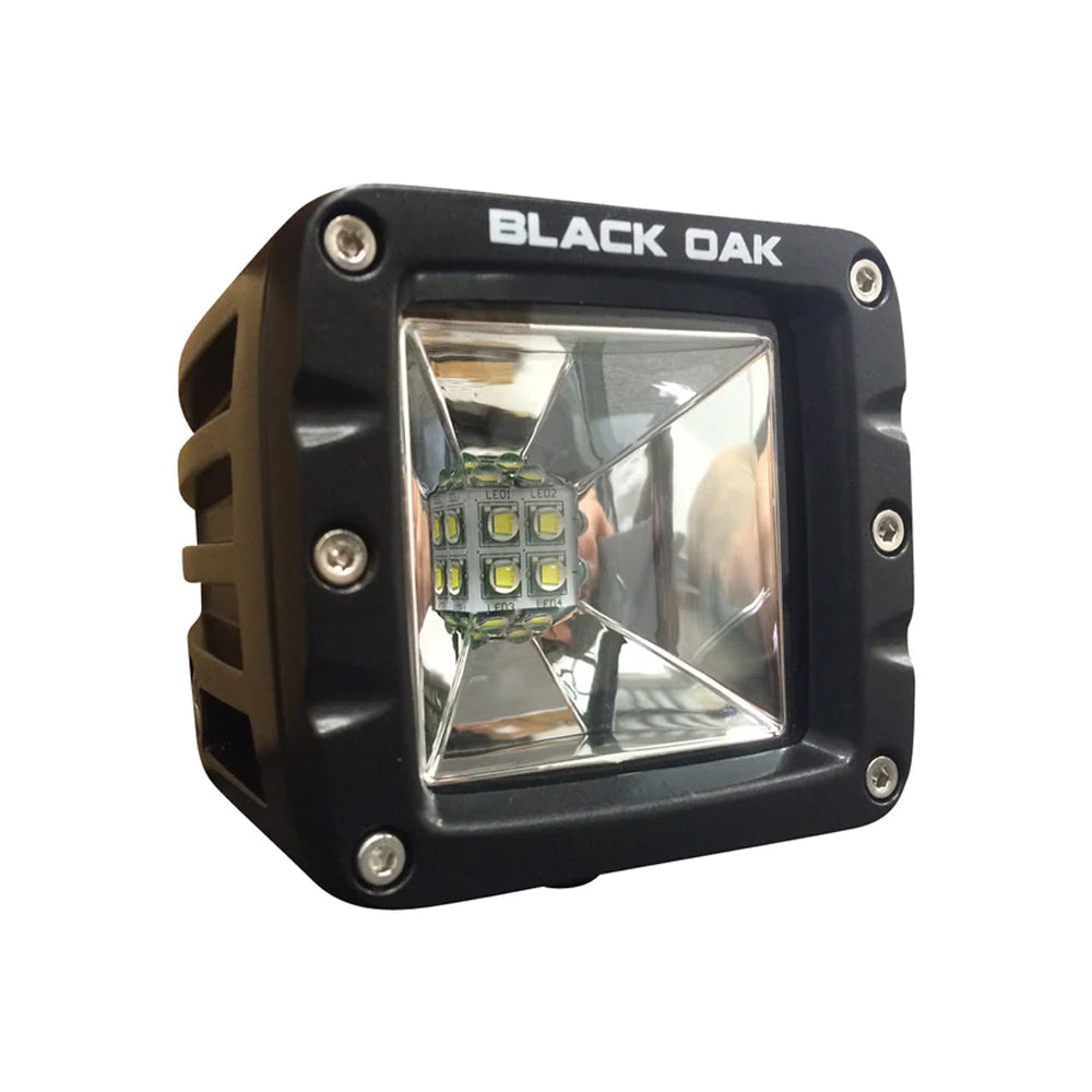 Black Oak LED Black Oak 2" LED Light Pod - Scene Optics - Black Housing - Pro Series 3.0 — marine pods & cubes