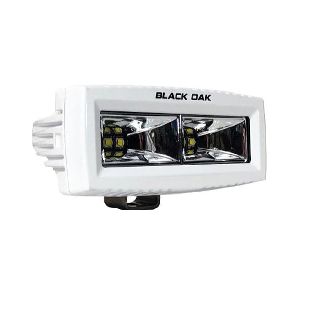 Black Oak LED Black Oak 4" Marine Spreader Light - Scene Optics - White Housing - Pro Series 3.0 — marine flood/spreader lights
