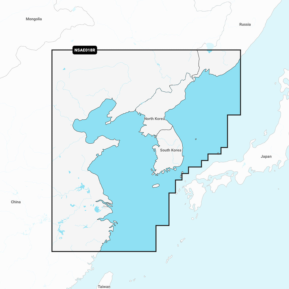 Garmin Navionics+ NSAE018R - Yellow Sea - Marine Chart — marine garmin navionics+ foreign