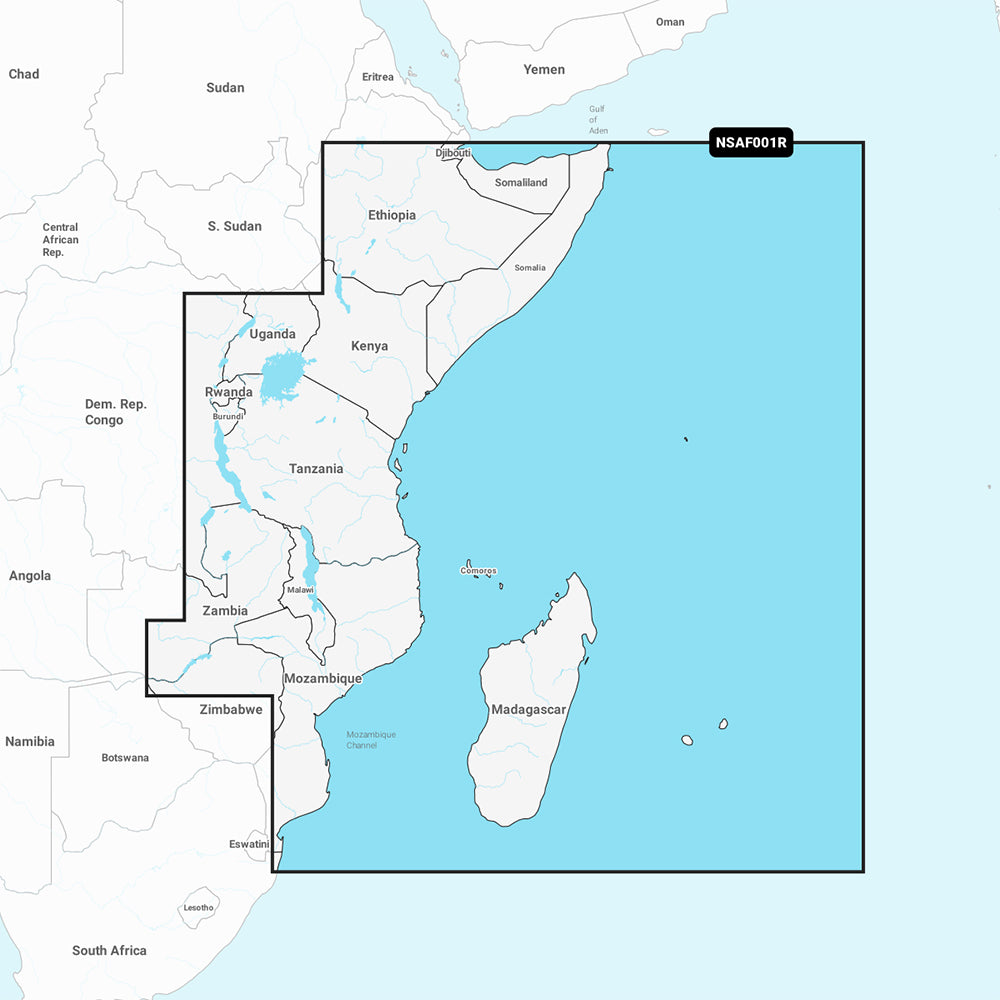 Garmin Navionics+ NSAF001R - Africa, East - Marine Chart — marine garmin navionics+ foreign