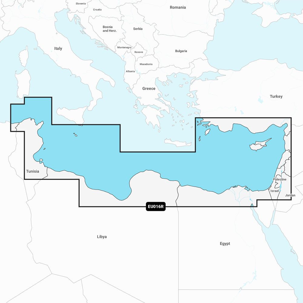 Garmin Navionics+ NSEU016R - Mediterranean Sea, Southeast - Marine Chart — marine garmin navionics+ foreign