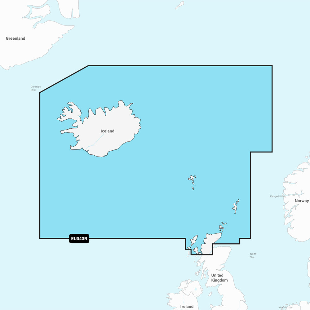 Garmin Navionics+ NSEU043R - Iceland to Turkey - Marine Chart — marine garmin navionics+ foreign