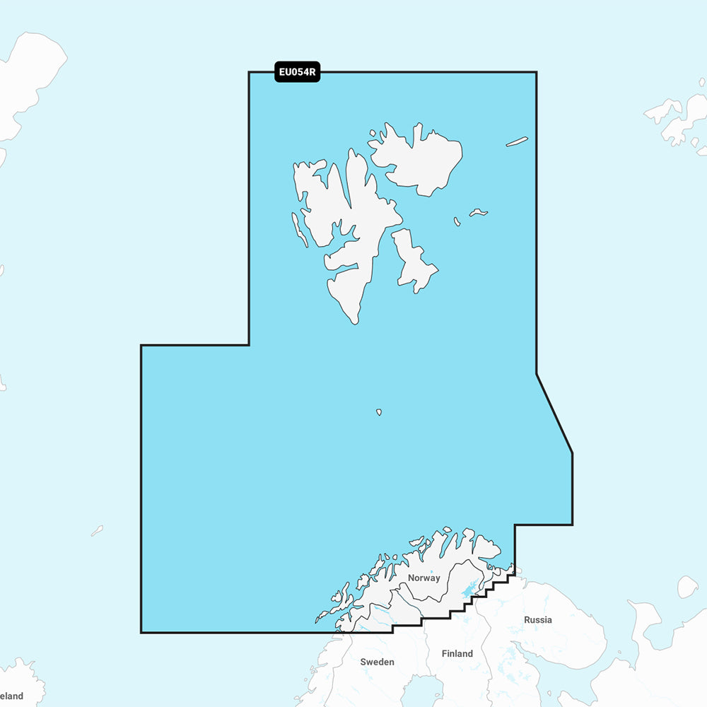 Garmin Navionics+ NSEU054R - Norway, Vestfjorden to Svalbard - Marine Chart — marine garmin navionics+ foreign