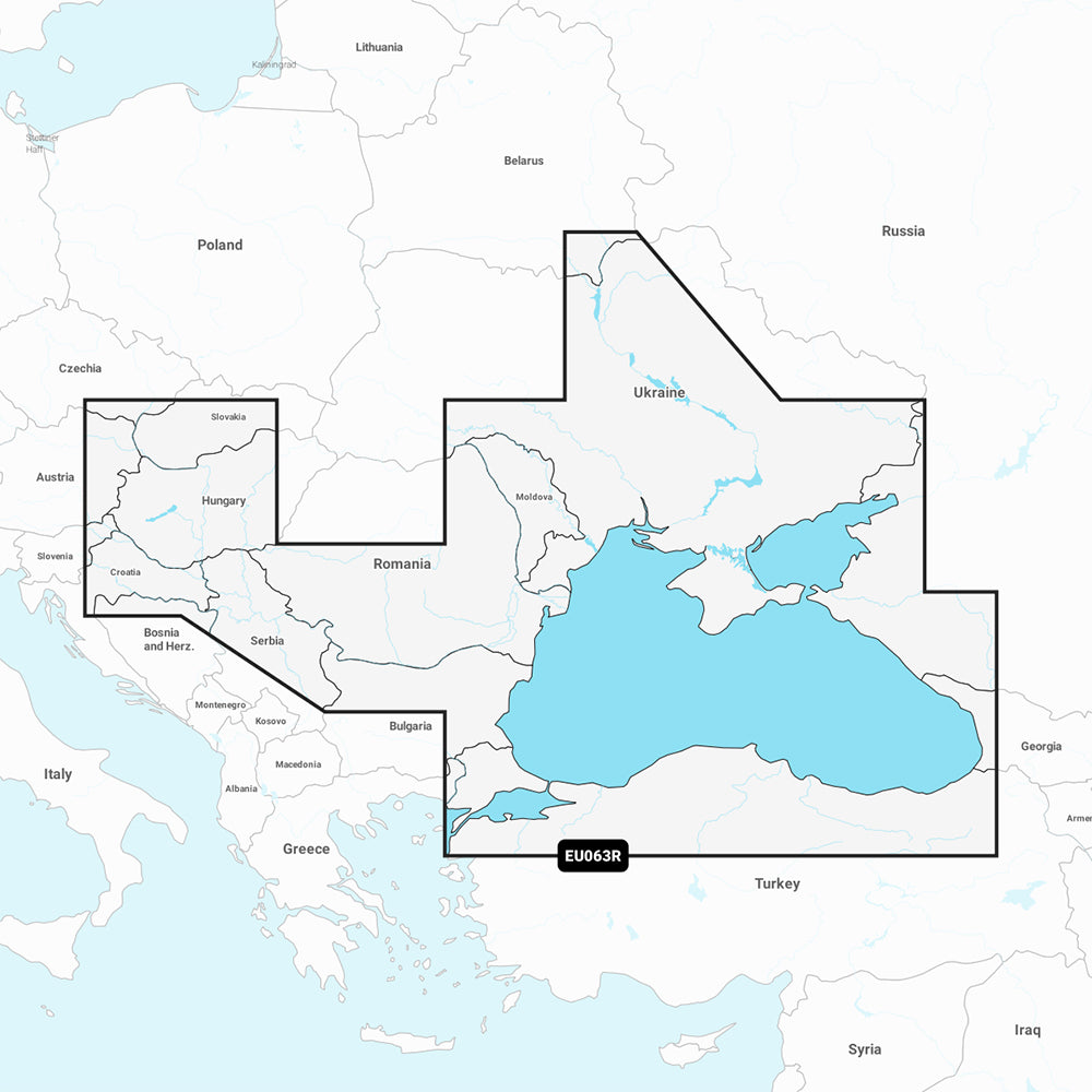 Garmin Navionics+ NSEU063R - Black Sea & Azov Sea - Marine Chart — marine garmin navionics+ foreign