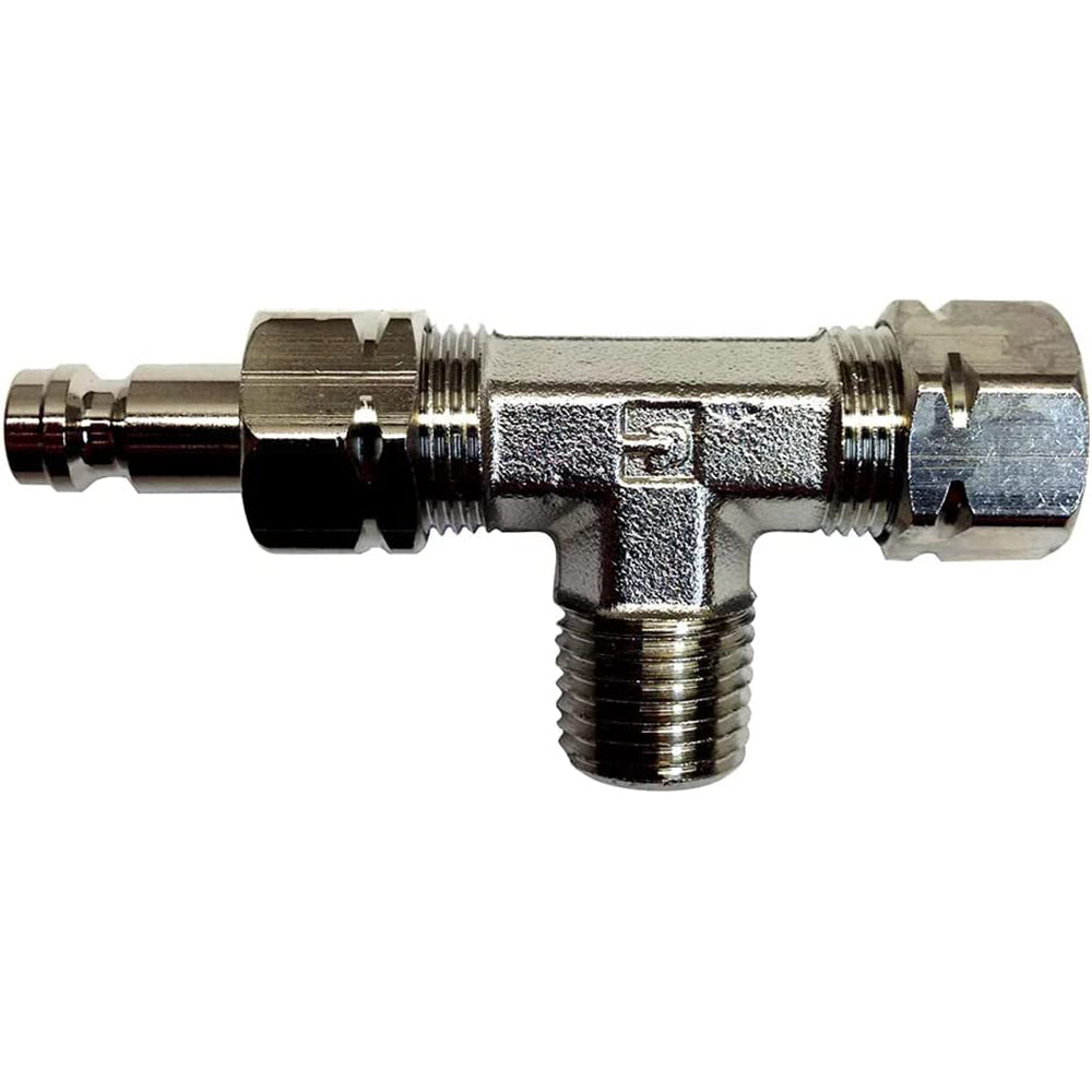 Uflex USA Uflex Tee Fitting w/Bleed Nipple f/IB & Stern Drive Cylinders — marine steering systems