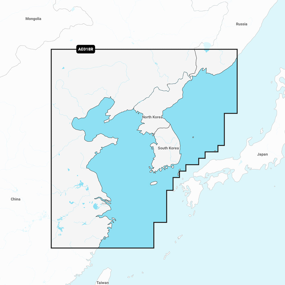 Garmin Navionics Vision+ NVAE018R - Yellow Sea- Marine Chart — marine garmin navionics vision+ - foreign