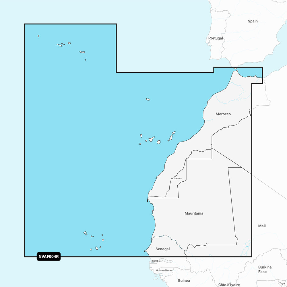 Garmin Navionics Vision+ NVAF004R - Africa, Northwest - Marine Chart — marine garmin navionics vision+ - foreign