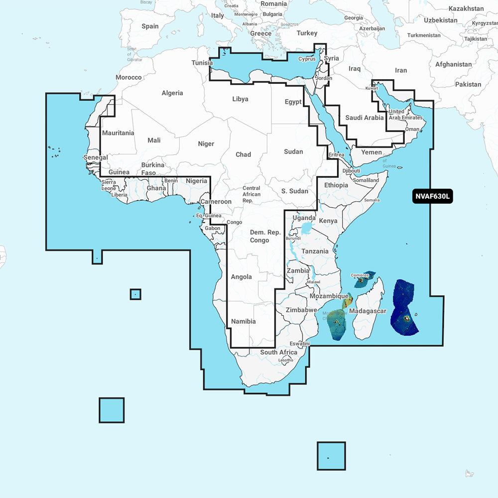 Garmin Navionics Vision+ NVAF630L - Africa & Middle East - Marine Chart — marine garmin navionics vision+ - foreign
