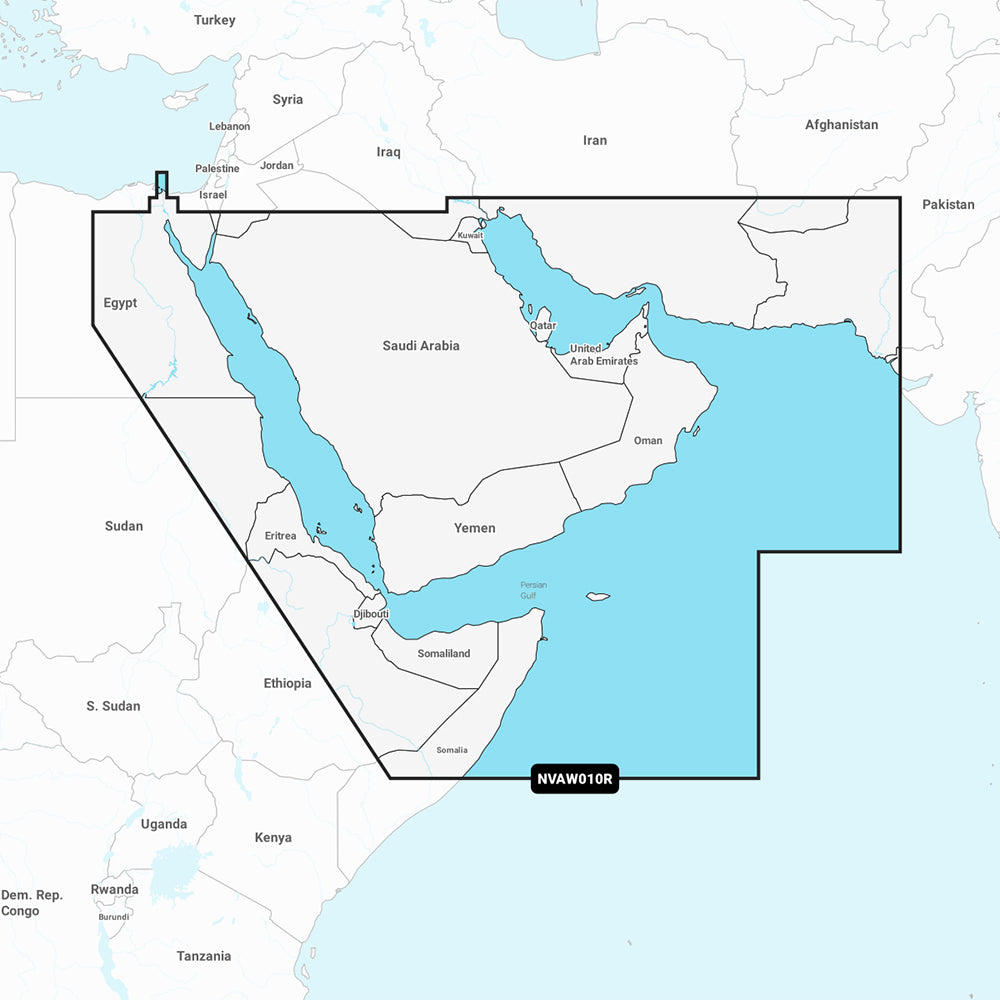 Garmin Navionics Vision+ NVAW010R - The Gulf & Red Sea - Marine Chart — marine garmin navionics vision+ - foreign