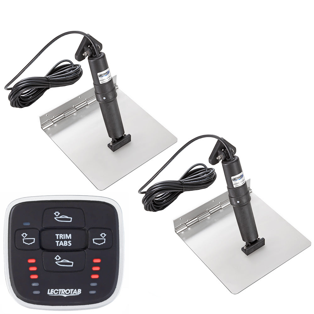 Lectrotab XKA Stainless Steel Trim Tab Kit w/MLC-1 Control - 12 x 9 — marine trim tabs