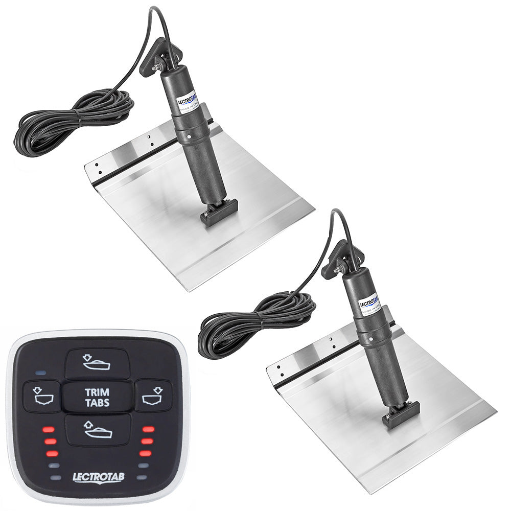 Lectrotab XKA Aluminum Alloy Trim Tab Kit w/MLC-1 Control - 9 x 12 — marine trim tabs