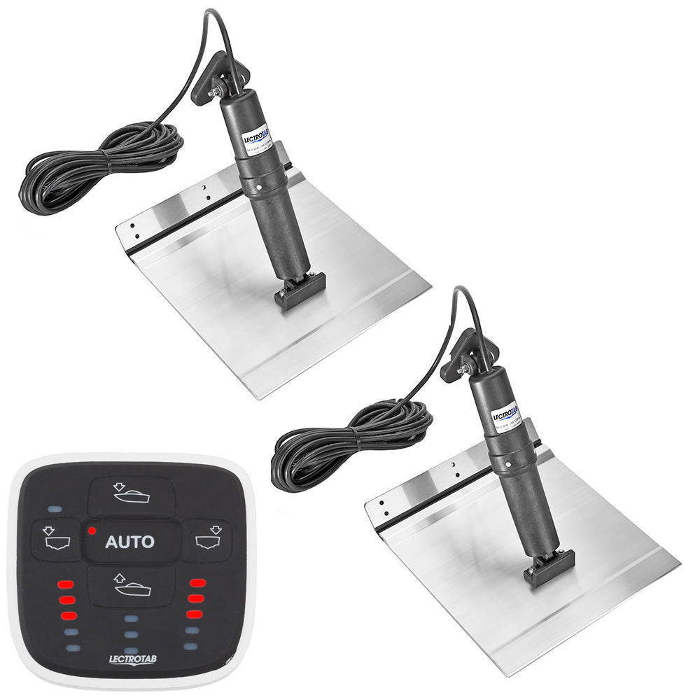Lectrotab XKA Aluminum Alloy Trim Tab Kit w/ALC-1 Control - 9 x 12 — marine trim tabs