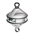 Lopolight Series 200-012 - Hoist Light - 2NM - White - Silver Housing — marine navigation lights