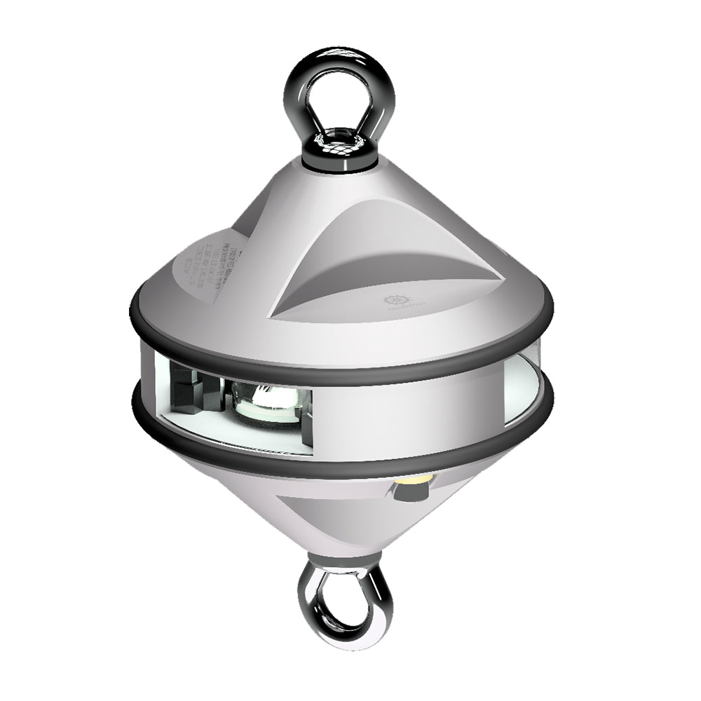 Lopolight Series 200-012 - Hoist Light - 2NM - White - Silver Housing — marine navigation lights