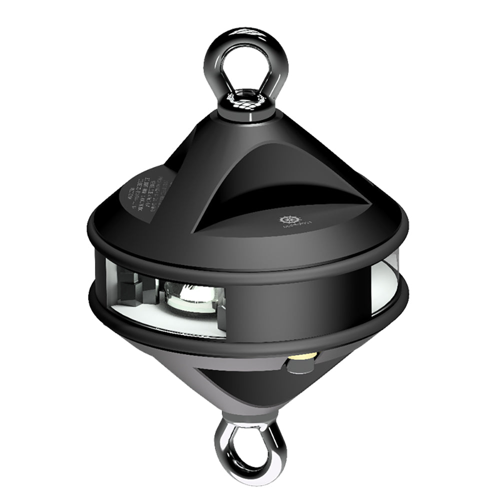 Lopolight Series 200-012 - Hoist Light - 2NM - White - Black Housing — marine navigation lights