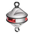 Lopolight Series 200-014 - Hoist Light - 2NM - Red - Silver Housing — marine navigation lights