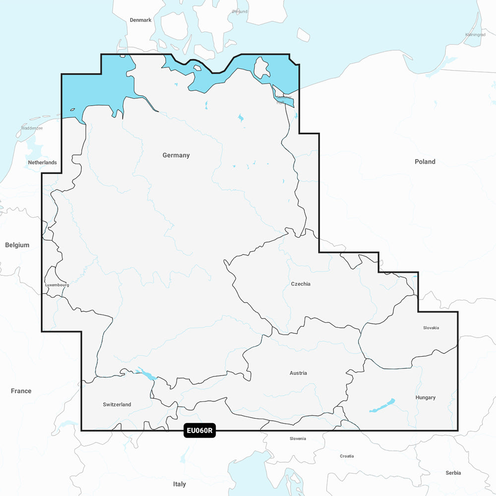 Garmin Navionics Vision+ NVEU060R - Germany, Lakes & Rivers - Inland Marine Chart — marine garmin navionics vision+ - foreign