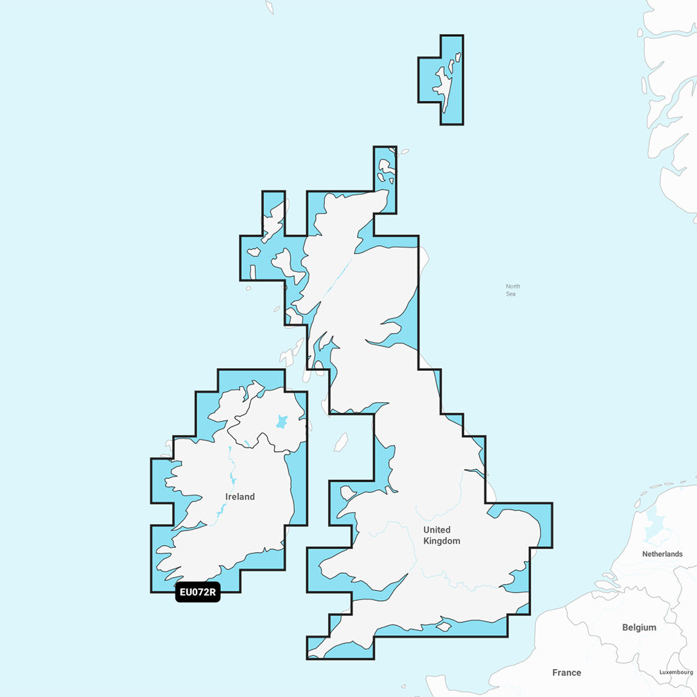 Garmin Navionics Vision+ NVEU072R - U.K. & Ireland Lakes & Rivers - Inland Marine Chart — marine garmin navionics vision+ - foreign