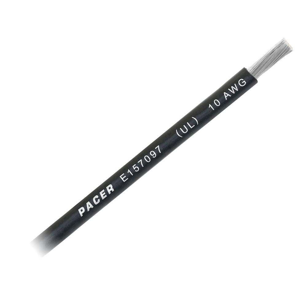 Pacer Black 10 AWG Battery Cable - Sold By The Foot — marine wire