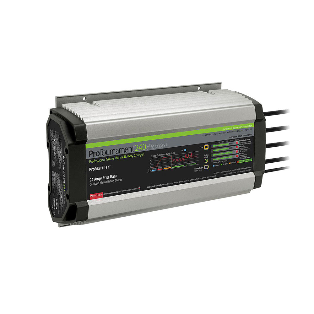 ProMariner ProTournament 240 Elite Series3 4-Bank On-Board Marine Battery Charger — marine battery chargers