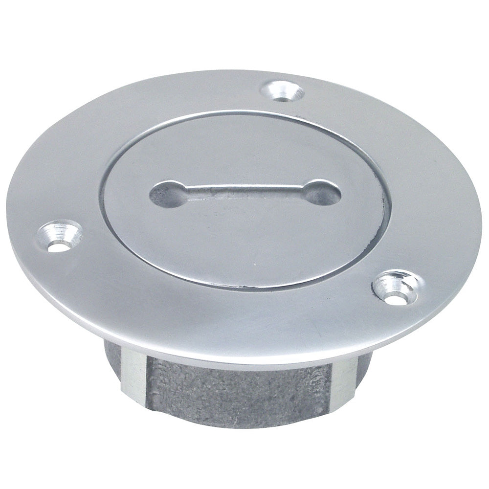 Perko 1" Chrome Unmarked Pipe Deck Plate — marine deck plates