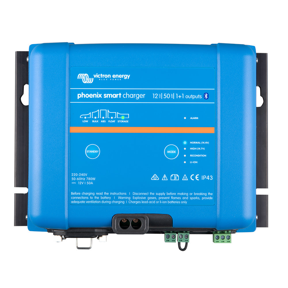 Victron Energy Victron Phoenix Smart IP43 Charger 12/50 (1+1) 120-240VAC Requires 5-15P Mains Cord — marine battery chargers