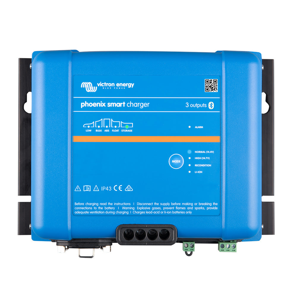 Victron Energy Victron Phoenix Smart IP43 Charger 24/25 (3) 120-240VAC Requires 5-15P Mains Cord — marine battery chargers