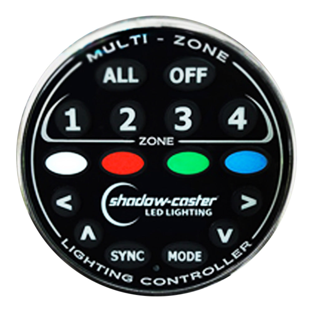 Shadow-Caster LED Lighting Shadow-Caster Round Zone Controller 4 Channel Remote f/MZ-LC or SCM-LC — marine accessories