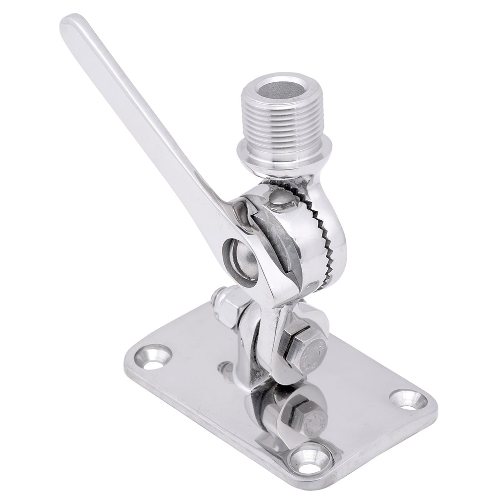 Whitecap Ratchet Antenna Mount - 316 Stainless Steel — marine antenna mounts & accessories