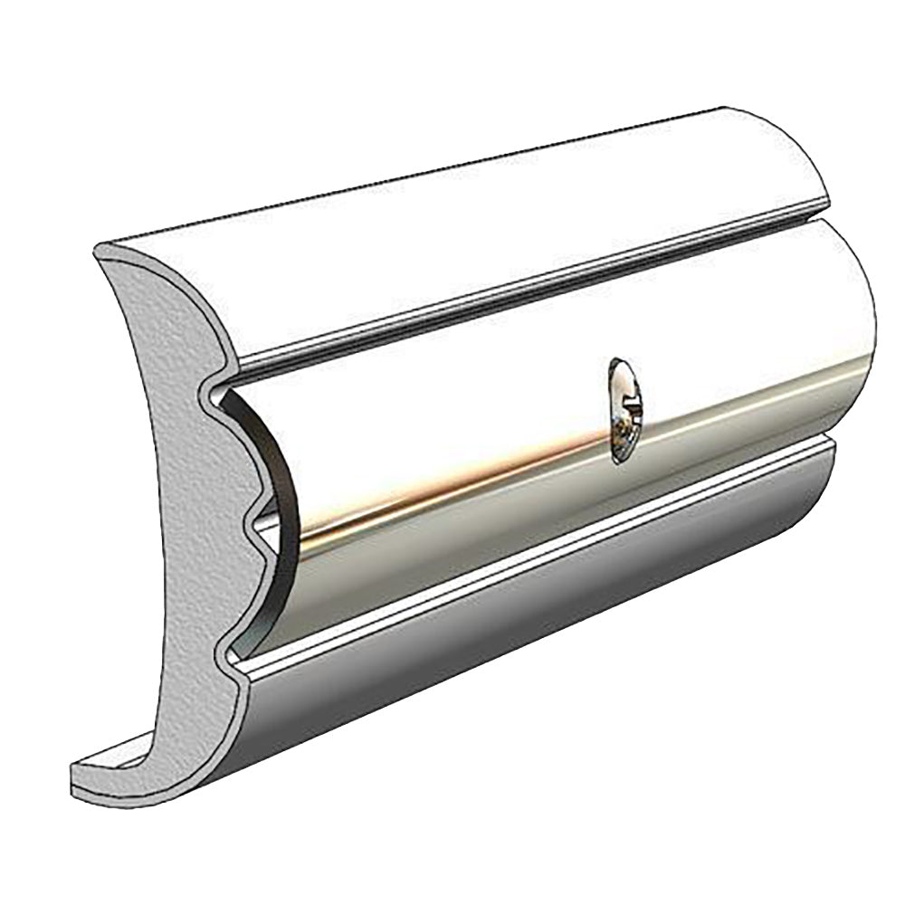 TACO Marine TACO Rigid Vinyl Flex-Core Rub Rail 1.58" x .635" - Frosty White 60' — marine rub rail