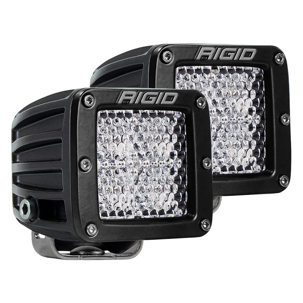 RIGID Industries D-Series PRO Flood Diffused Surface Mount Black Light - Pair — marine marine equipment