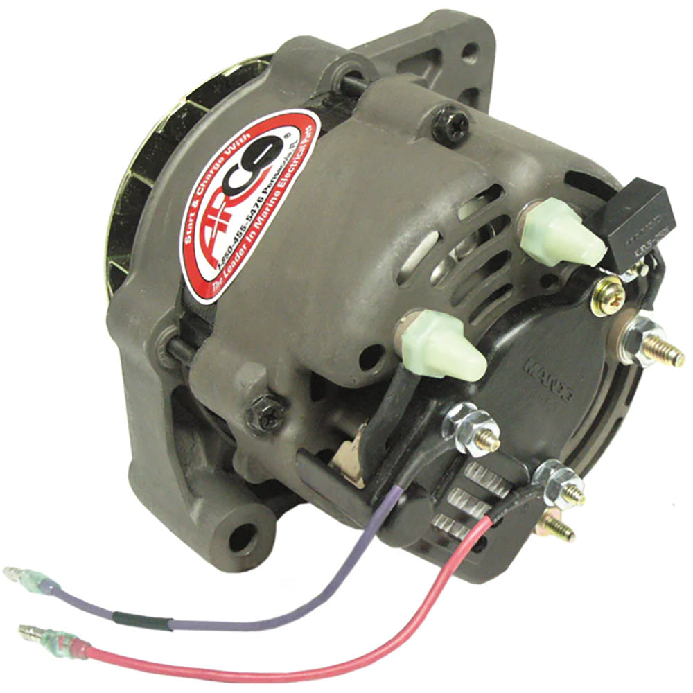 ARCO Marine Premium Replacement Alternator w/Single Groove Pulley - 12V, 55A — marine alternators