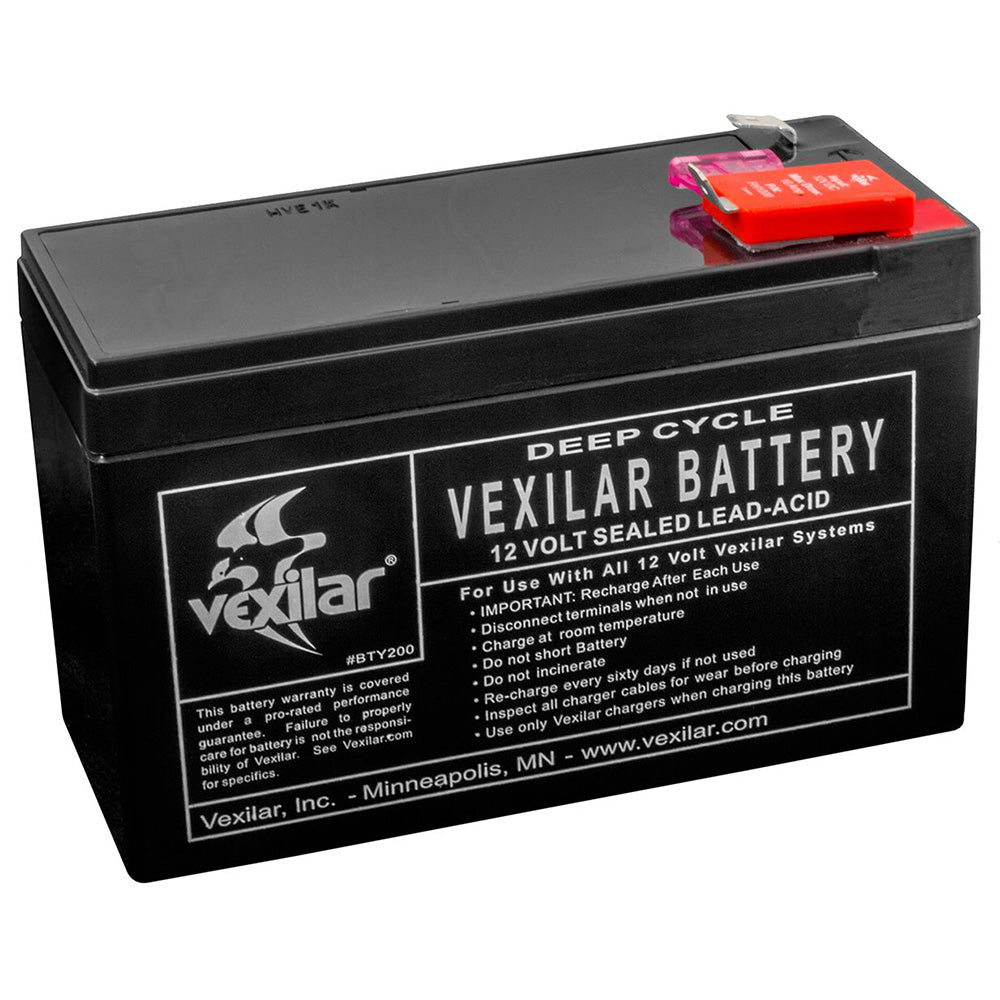 Vexilar 12V/9 AMP Lead-Acid Battery — marine camping