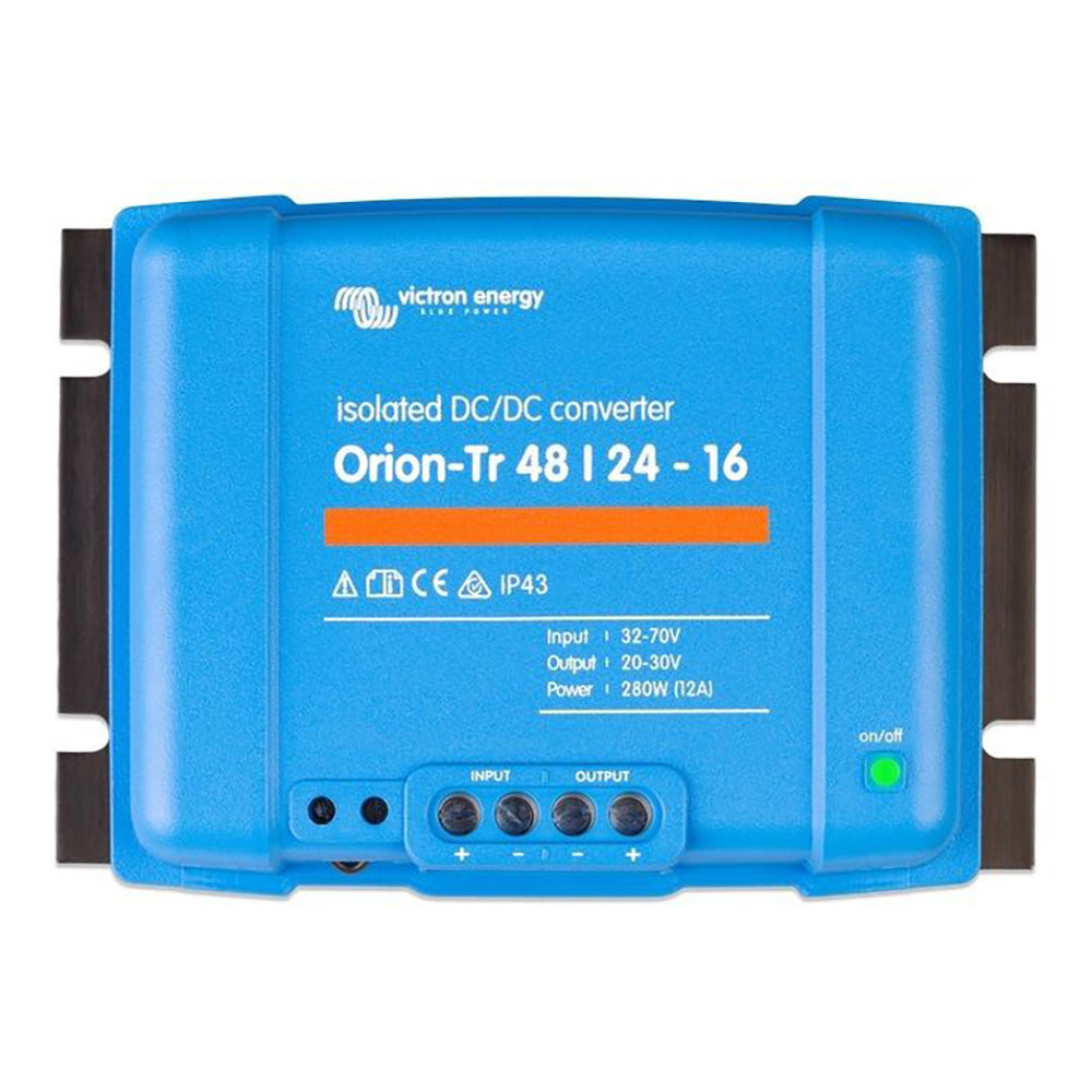 Victron Energy Victron Orion-TR DC-DC Converter - 48 VDC to 24 VDC - 16AMP Isolated — marine dc to dc converters