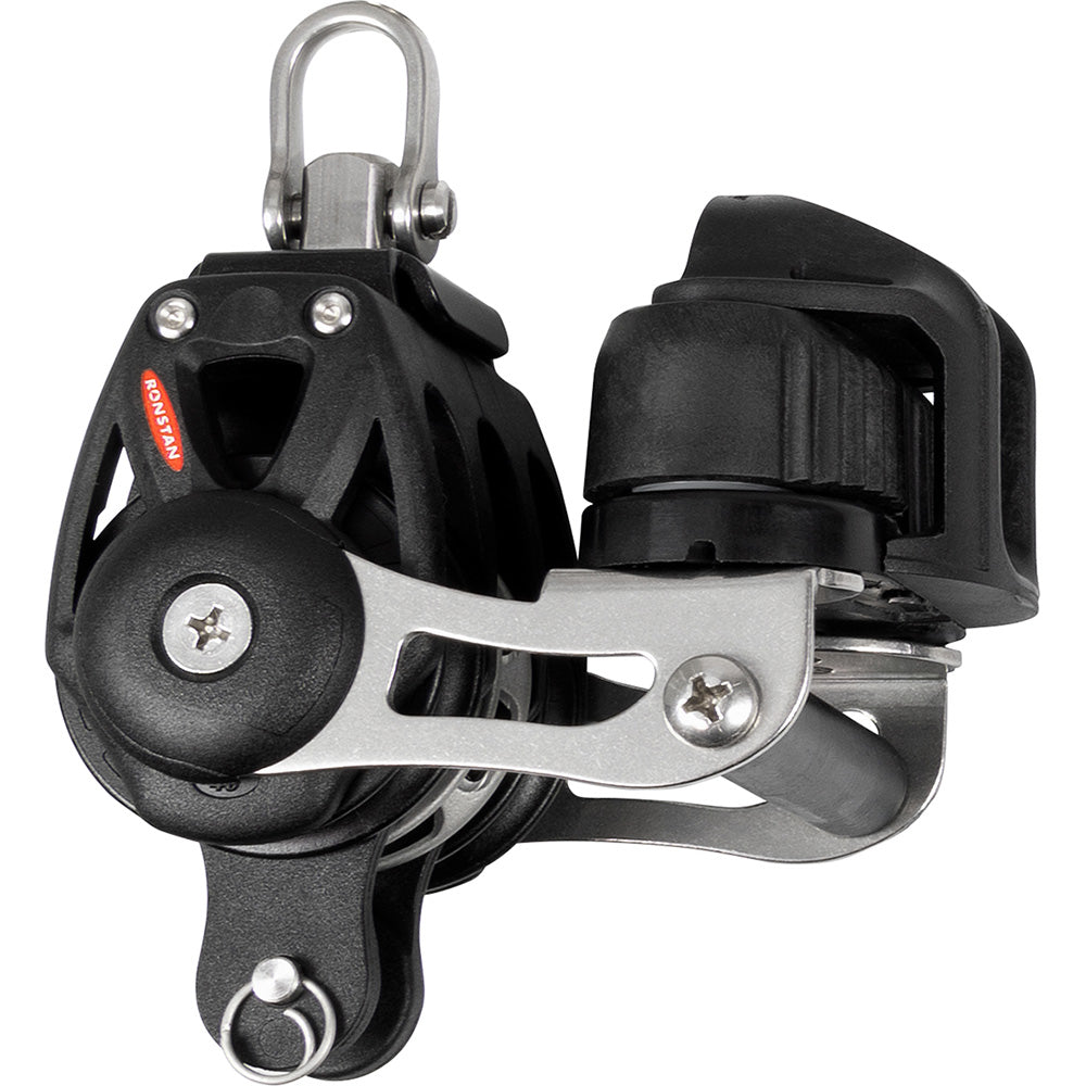Ronstan Series 40 Orbit RT Triple Block w/Becket, Cleat & Swivel — marine blocks